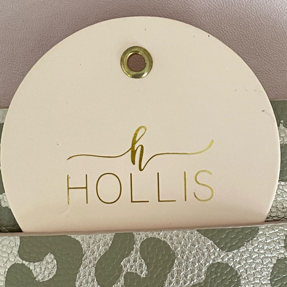 Hollis Leopard Print Laptop Sleeve in Metallic Gold - Picture 4 of 10